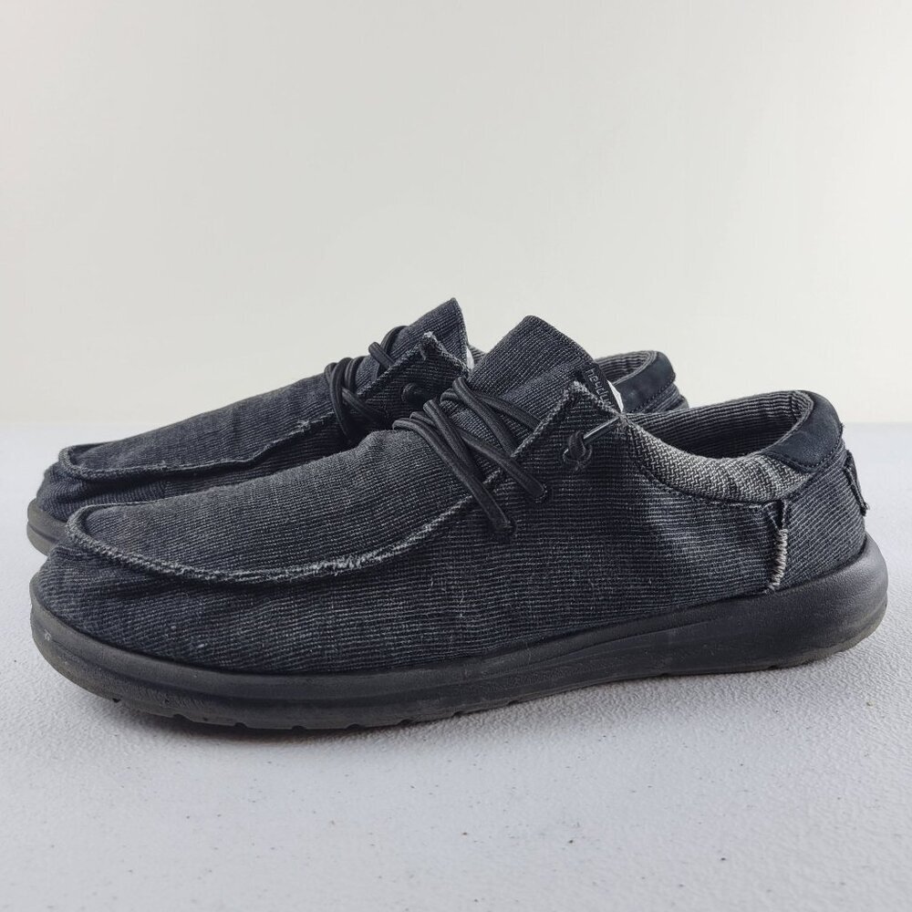 Hey Dude Paul Chambray Phantom Shoes Mens Size 9 Casual Lightweight Loafers